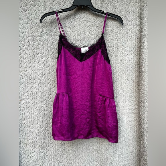 Abound purple lace-trim tank cami top size XS - Picture 1 of 9